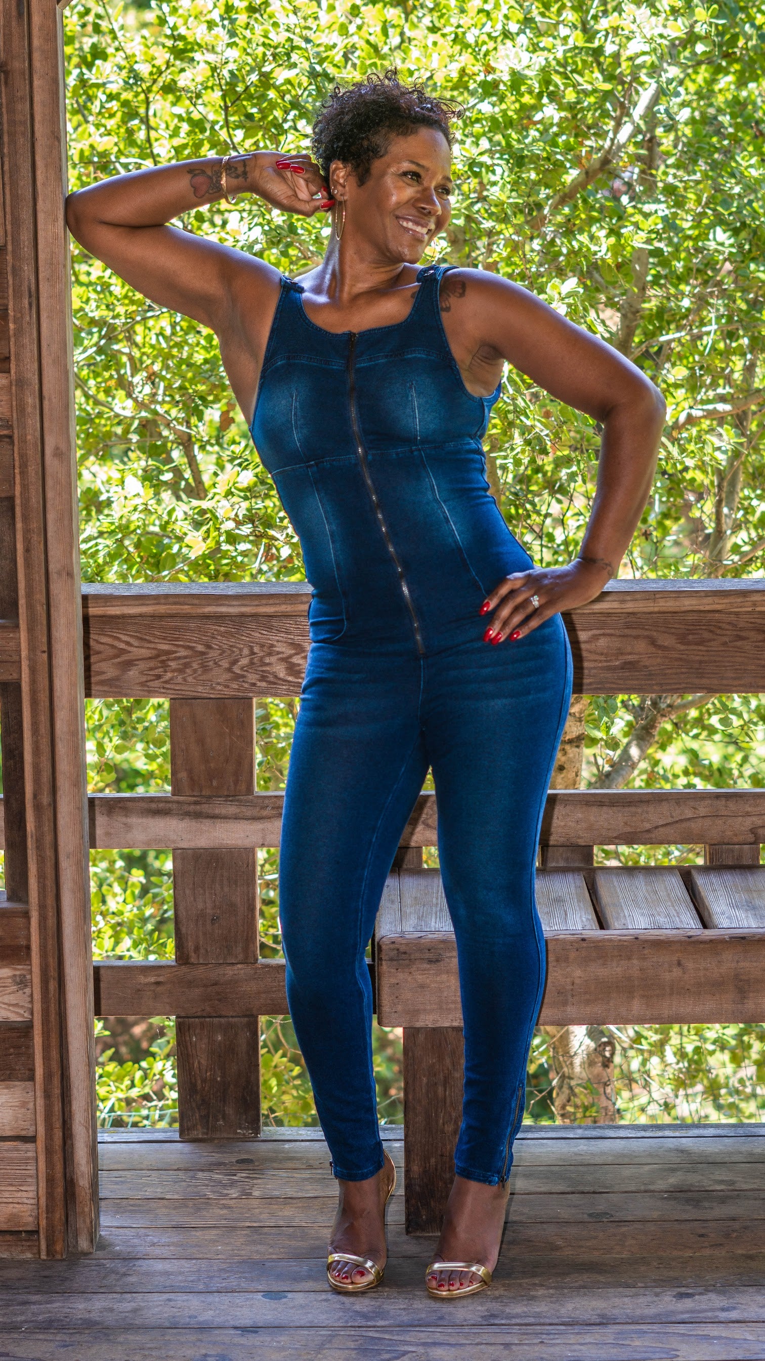 The Whole Truth and Nothing Back Jump Suit