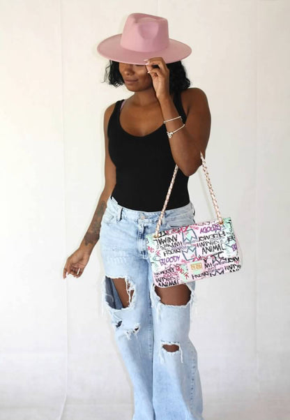 Pretty Graffiti Hand Bag